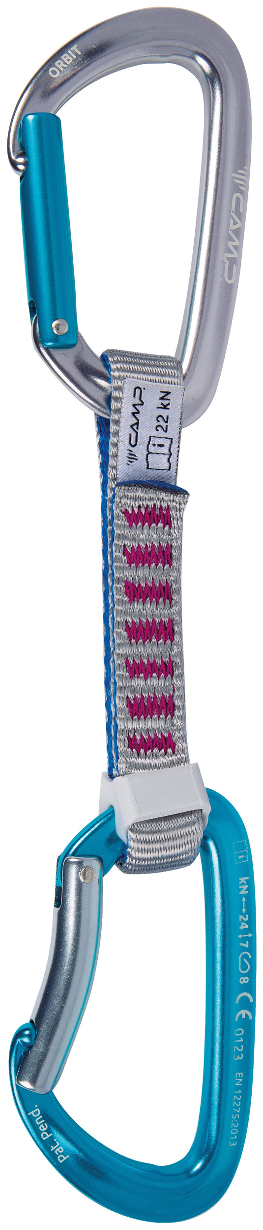 CAMP Orbit Express KS Quickdraw, 12cm Grey/Blue/Fuchsia