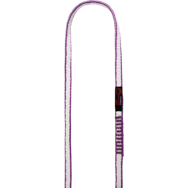 Load image into Gallery viewer, Wild Country 10mm Dyneema sling, purple 120cm, close up view
