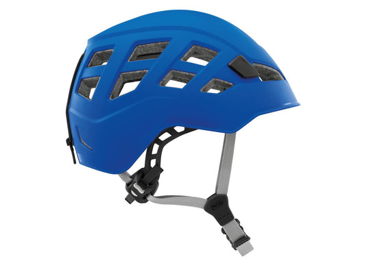 Petzl Boreo helmet, side view, blue