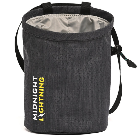 Midnight Lightning Anemone Chalk Bag, Black