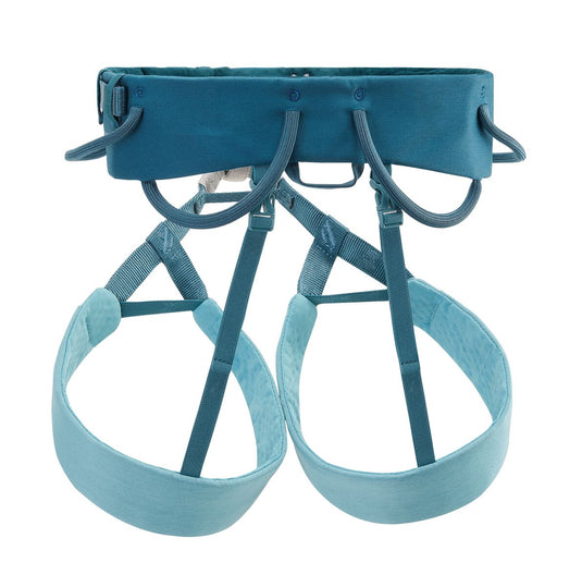 Petzl Sama Climbing Harness, Atlantic blue, back view