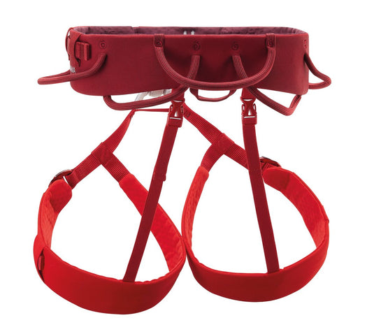 Petzl Adjama mens climbing harness, rear view