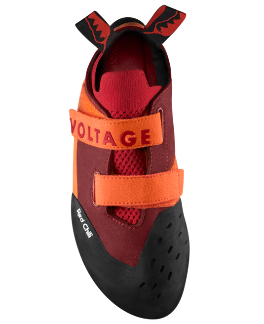 Red Chili Voltage II climbing shoe, top view