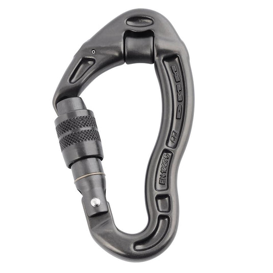 DMM revolver screwgate locking carabiner with pulley wheel, grey