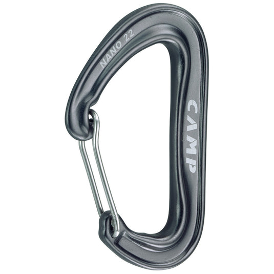 CAMP Nano 22 lightweight climbing carabiner, Grey