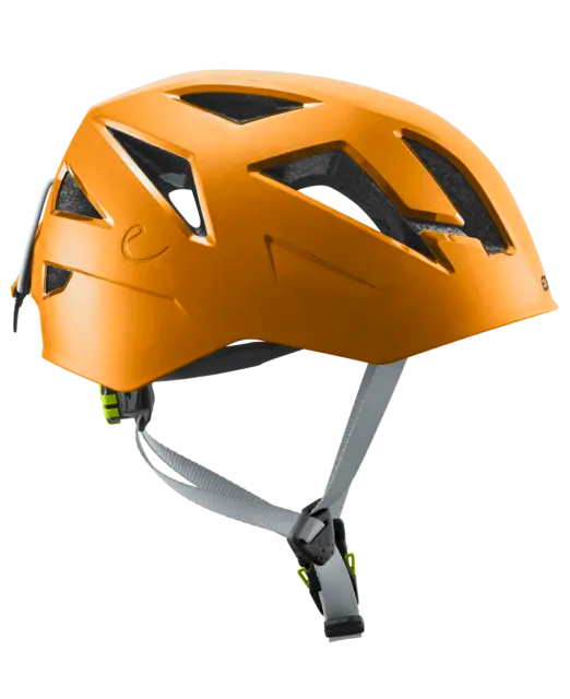 Edelrid Zodiac Climbing Helmet, Sahara Orange, side view
