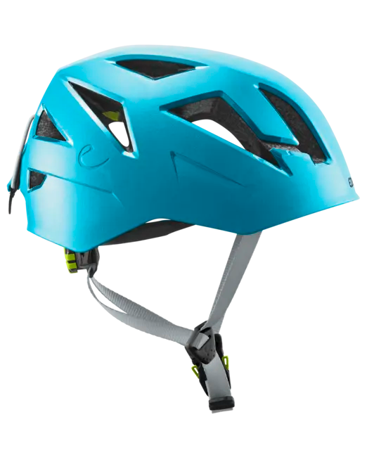 Load image into Gallery viewer, Edelrid Zodiac Climbing Helmet, Icemint Blue, side view
