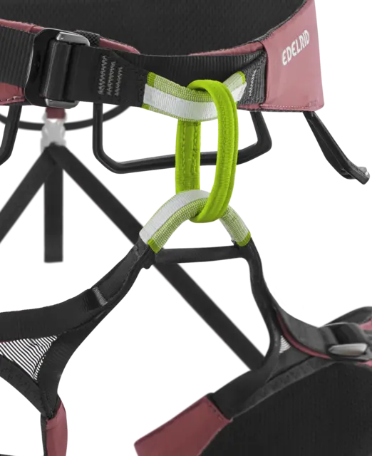 Edelrid Autana II Women's climbing harness, belay loop close-up