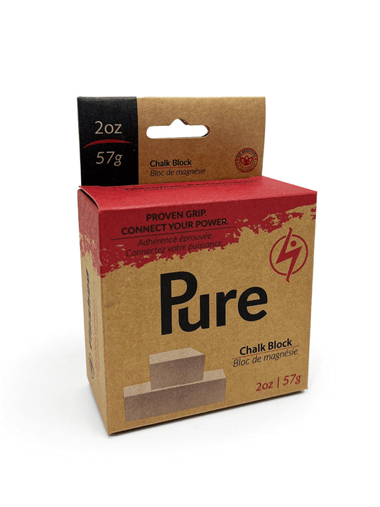 Chalk Block in cardboard packaging on a white background
