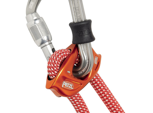 Petzl Dual Connect Adjust Adjustable double lanyard for climbing and mountaineering, close up