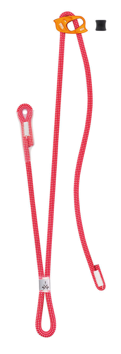 Petzl Dual Connect Adjust Adjustable double lanyard for climbing and mountaineering, front view