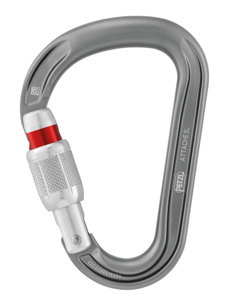 Load image into Gallery viewer, Petzl Attache HMS Belay Carabiner, Grey
