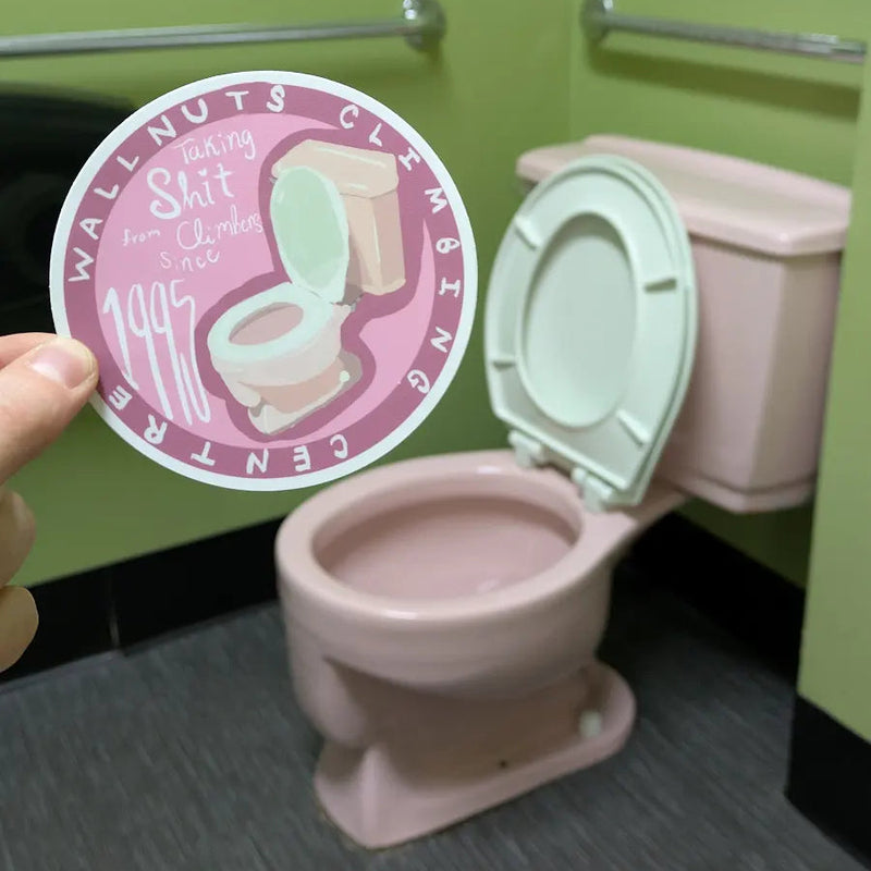 Load image into Gallery viewer, Wallnuts Pink Toilet Sticker
