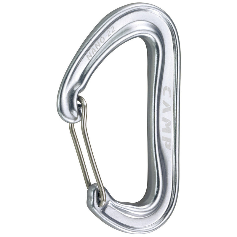 Load image into Gallery viewer, CAMP Nano 22 lightweight climbing carabiner, bright grey
