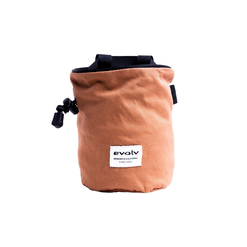 Load image into Gallery viewer, Evolv Canvas Climbing Chalk Bag, Copper, Front view
