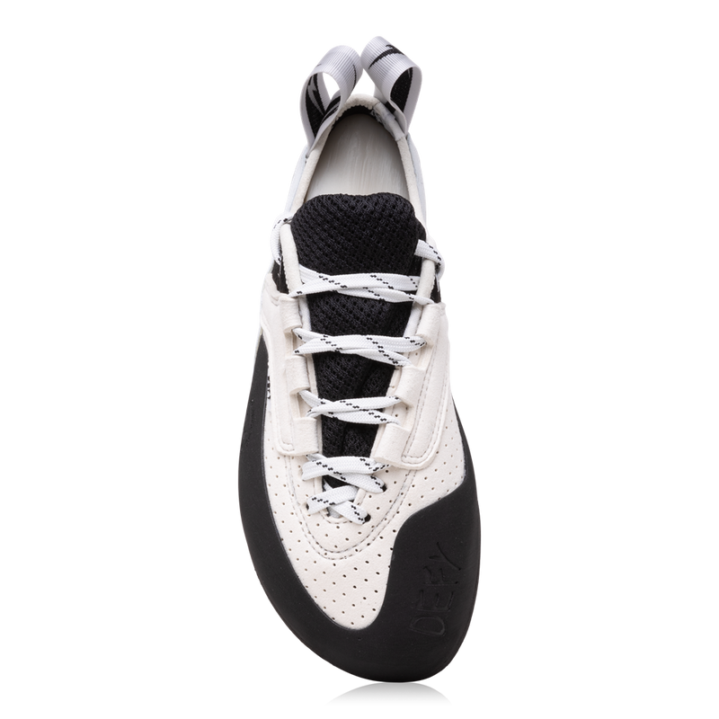 Load image into Gallery viewer, Defy Lace LV Low-Volume Climbing shoe, top view
