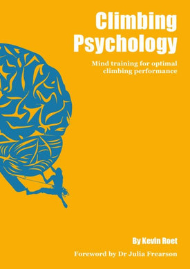 Climbing Psychology climbing training book, front cover.