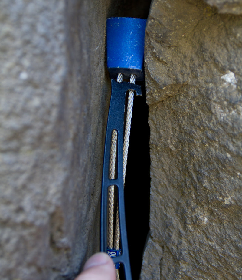Load image into Gallery viewer, Metolius feather nut tool, in use
