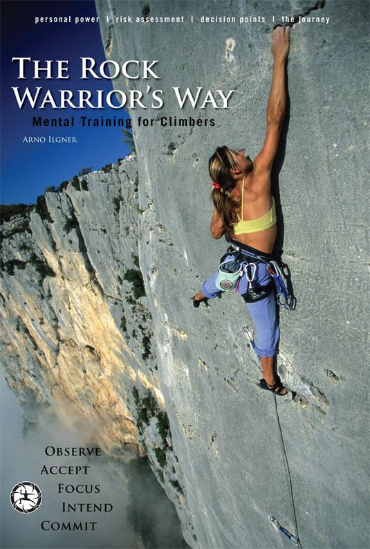 The Rock Warrior's Way climbing training book, front cover